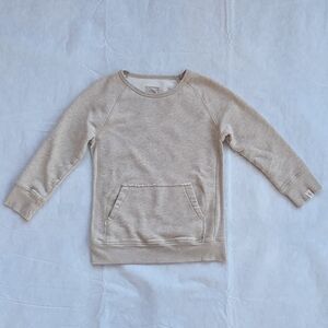 J.Crew Vintage Fleece Beige Pullover Sweatshirt Women's Size S
